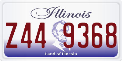 IL license plate Z449368