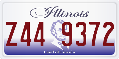 IL license plate Z449372