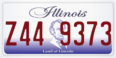 IL license plate Z449373