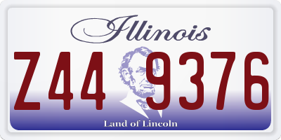 IL license plate Z449376