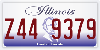 IL license plate Z449379