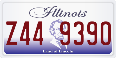 IL license plate Z449390