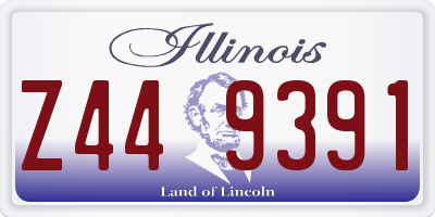 IL license plate Z449391