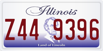 IL license plate Z449396