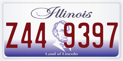 IL license plate Z449397