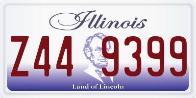 IL license plate Z449399