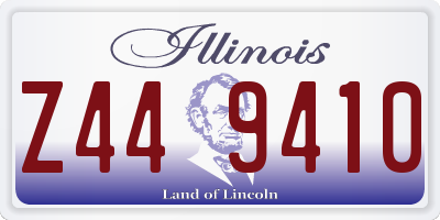 IL license plate Z449410