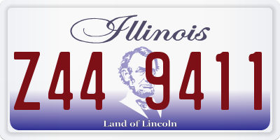 IL license plate Z449411