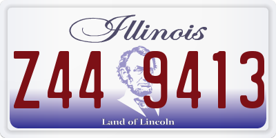 IL license plate Z449413