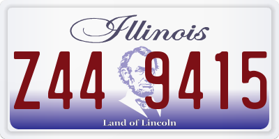 IL license plate Z449415