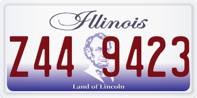 IL license plate Z449423