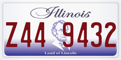 IL license plate Z449432