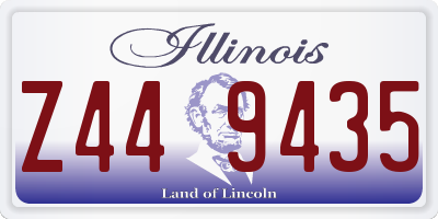 IL license plate Z449435