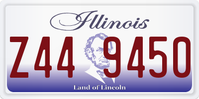 IL license plate Z449450