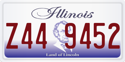 IL license plate Z449452