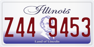 IL license plate Z449453