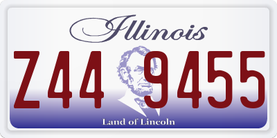 IL license plate Z449455