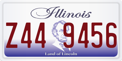 IL license plate Z449456