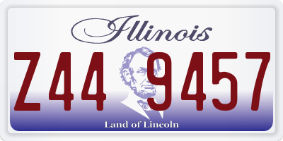 IL license plate Z449457