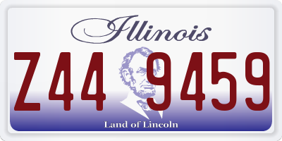 IL license plate Z449459