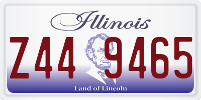 IL license plate Z449465