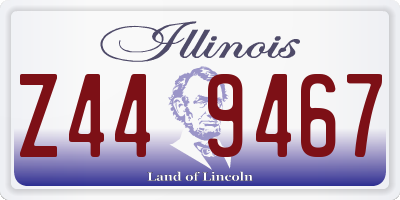 IL license plate Z449467