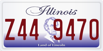 IL license plate Z449470