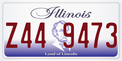 IL license plate Z449473