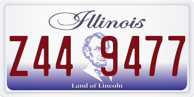 IL license plate Z449477