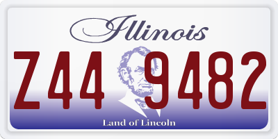IL license plate Z449482