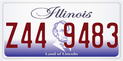 IL license plate Z449483