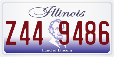 IL license plate Z449486