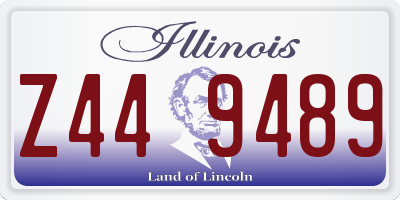 IL license plate Z449489