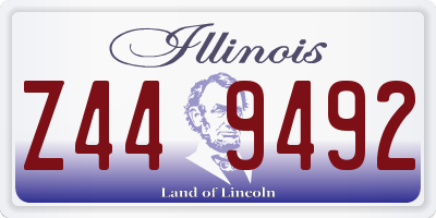 IL license plate Z449492