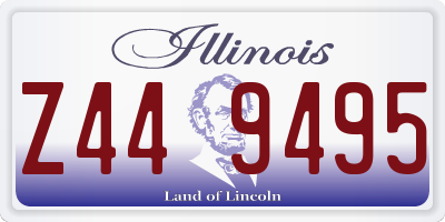 IL license plate Z449495