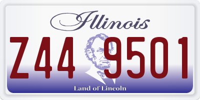 IL license plate Z449501