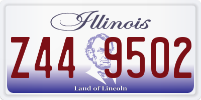 IL license plate Z449502