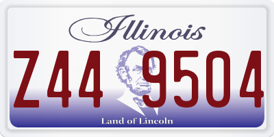 IL license plate Z449504