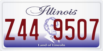IL license plate Z449507