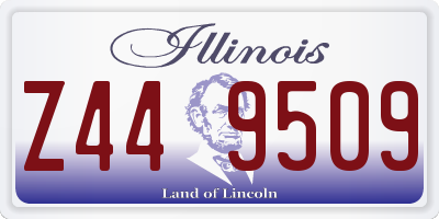 IL license plate Z449509
