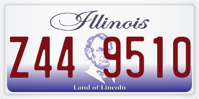 IL license plate Z449510