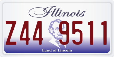 IL license plate Z449511