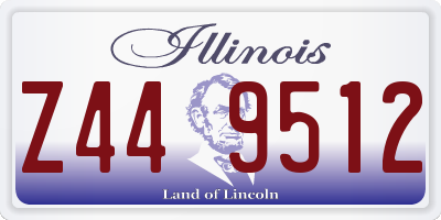 IL license plate Z449512