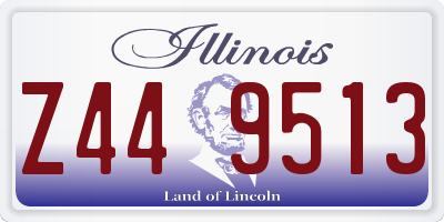 IL license plate Z449513