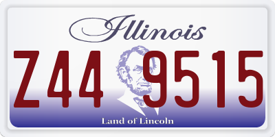 IL license plate Z449515