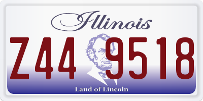 IL license plate Z449518
