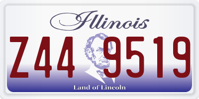 IL license plate Z449519