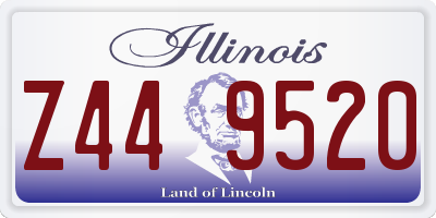 IL license plate Z449520