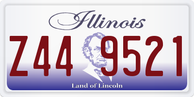 IL license plate Z449521