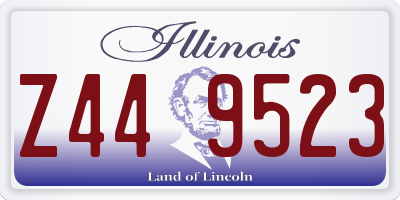 IL license plate Z449523